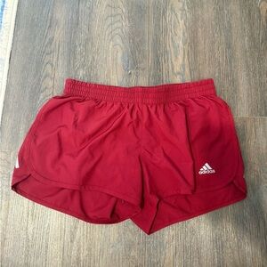 Red Adidas Shorts Size Small